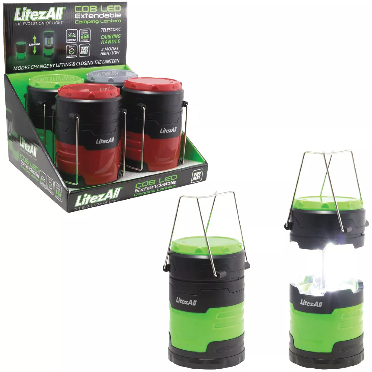 Litezall COB LED Extendable Lantern