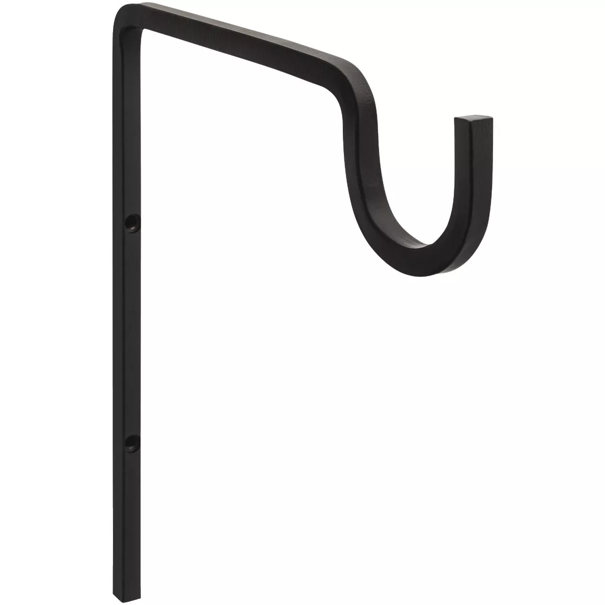 National Hardware 9 In. Black Steel Extended Wall Hook Plant Hanger
