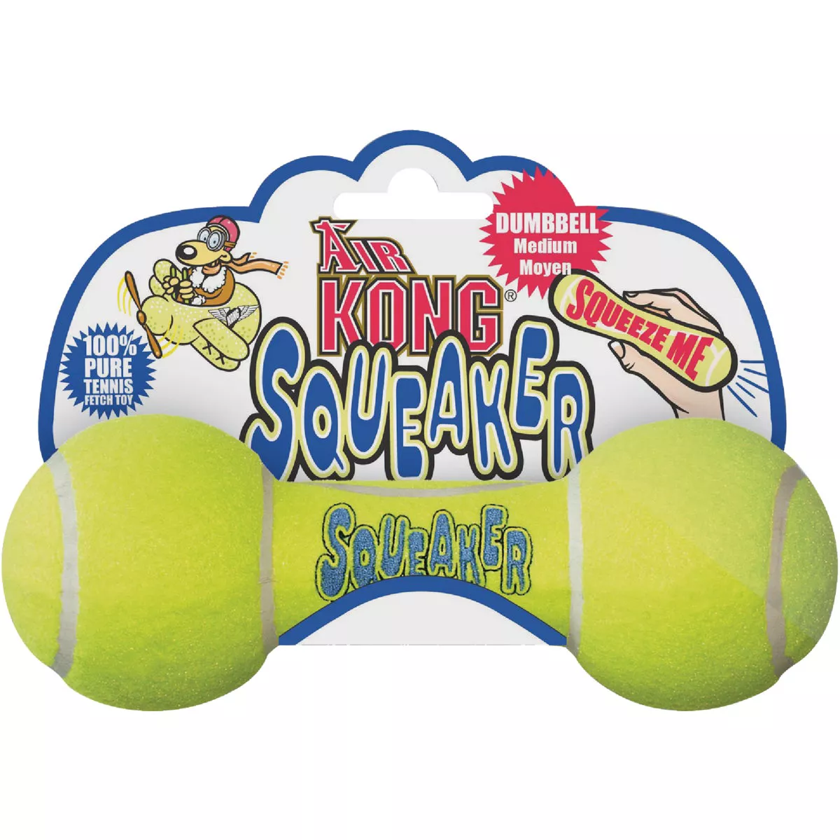 Air Kong Squeaky Medium Dumbbell Dog Toy