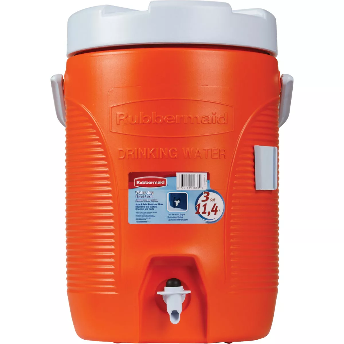 Rubbermaid 3 Gal. Orange Water Jug with Swing-Top Handle - photo 2