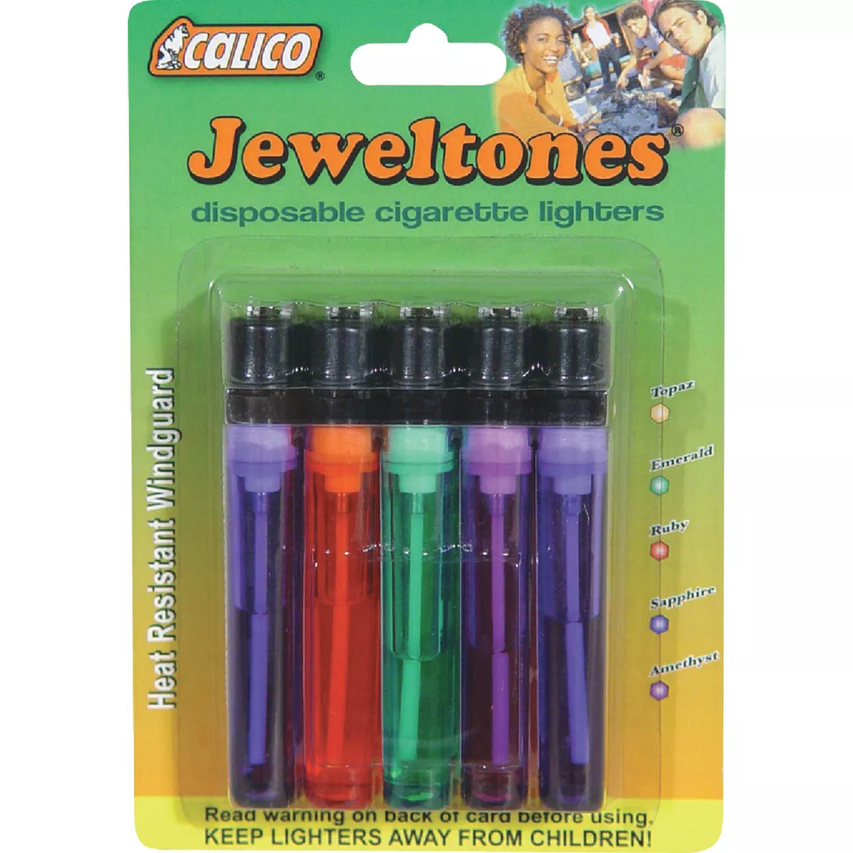 Calico Jeweltones Pocket Lighter (5-Pack)