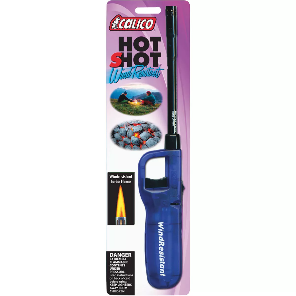 Calico Nonrefillable Straight Stem Wind-Resistant Butane Lighter | Do ...