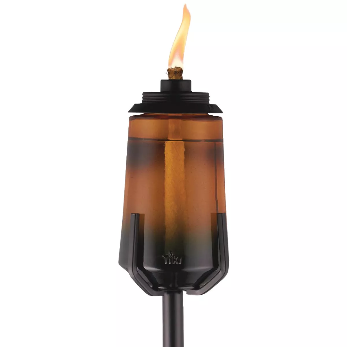 Tiki Easy Install 69 In. Brown Glass Patio Torch