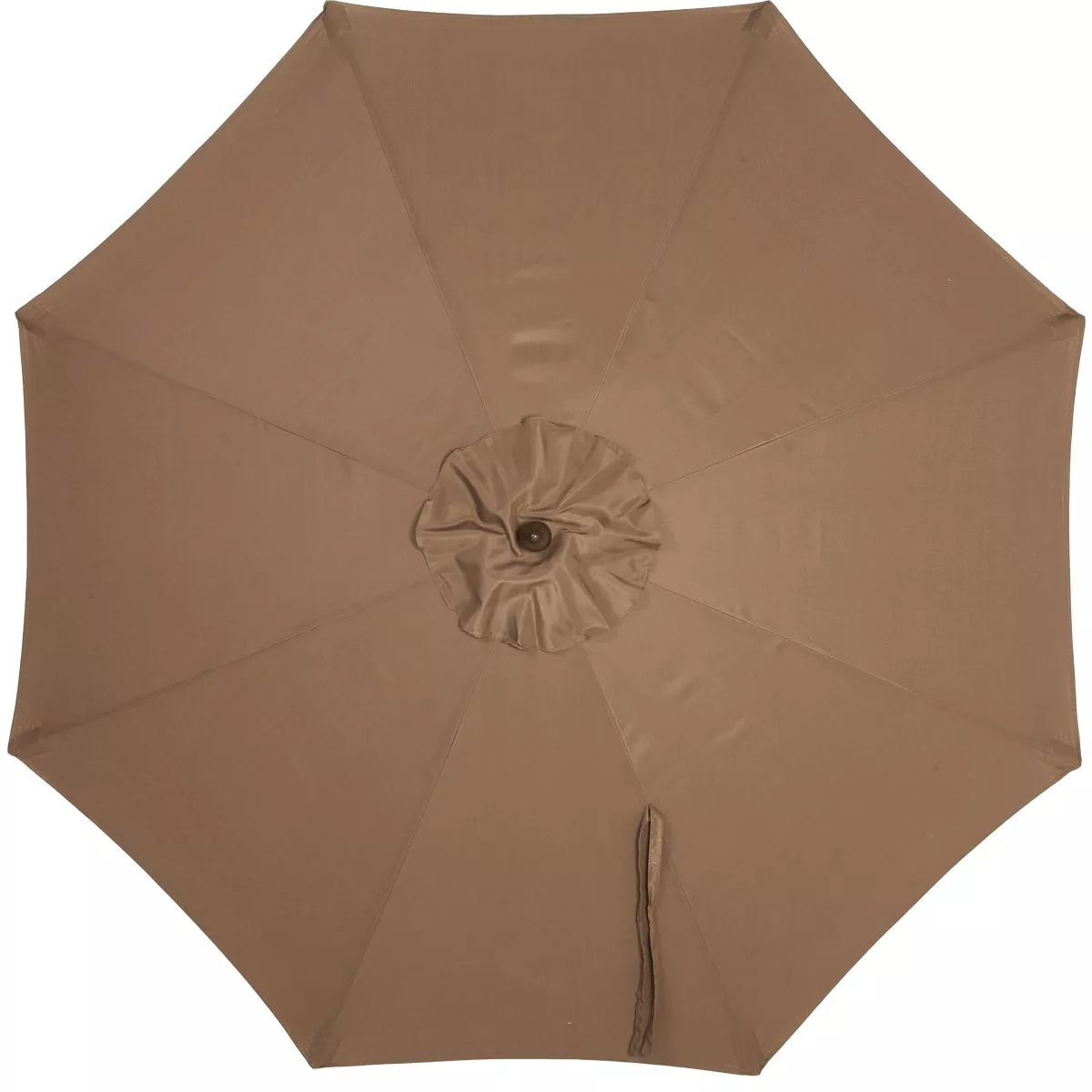 Outdoor Expressions 9 Ft. Pulley Brown Market Patio Umbrella with Chrome Plated Hardware - photo 5