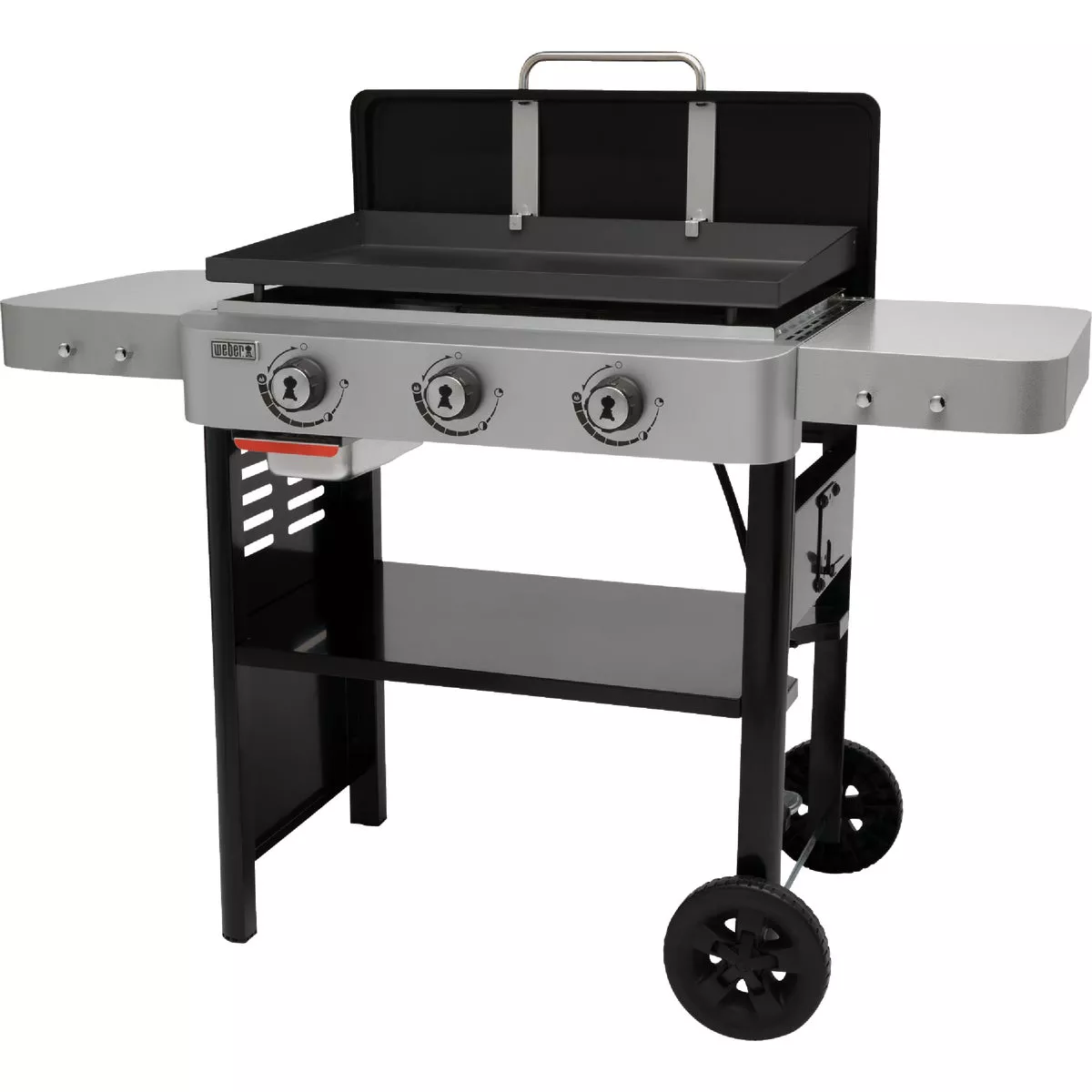 Weber 28 In. 3-Burner Propane Gas Griddle Flat Top Grill, Black - photo 4