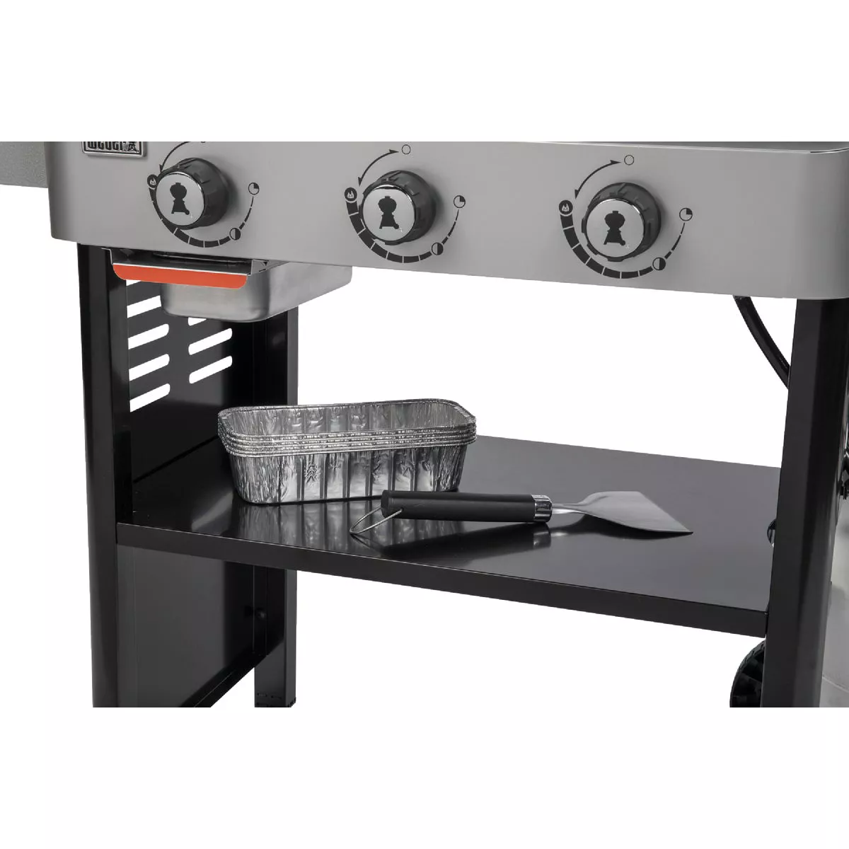 Weber 28 In. 3-Burner Propane Gas Griddle Flat Top Grill, Black - photo 7
