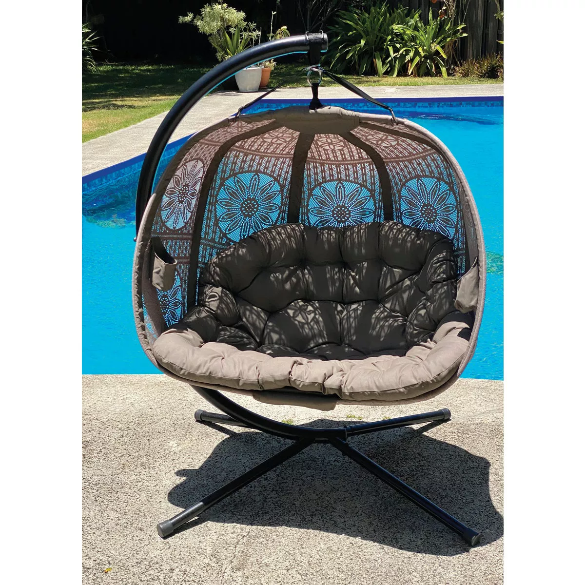 Flowerhouse Dream Catcher Sand Hanging Patio Loveseat - photo 11