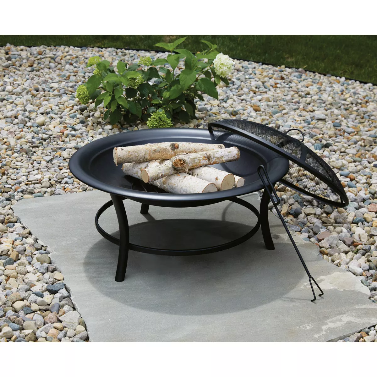 Outdoor Expressions 30 In. Round Steel Fire Pit - photo 2