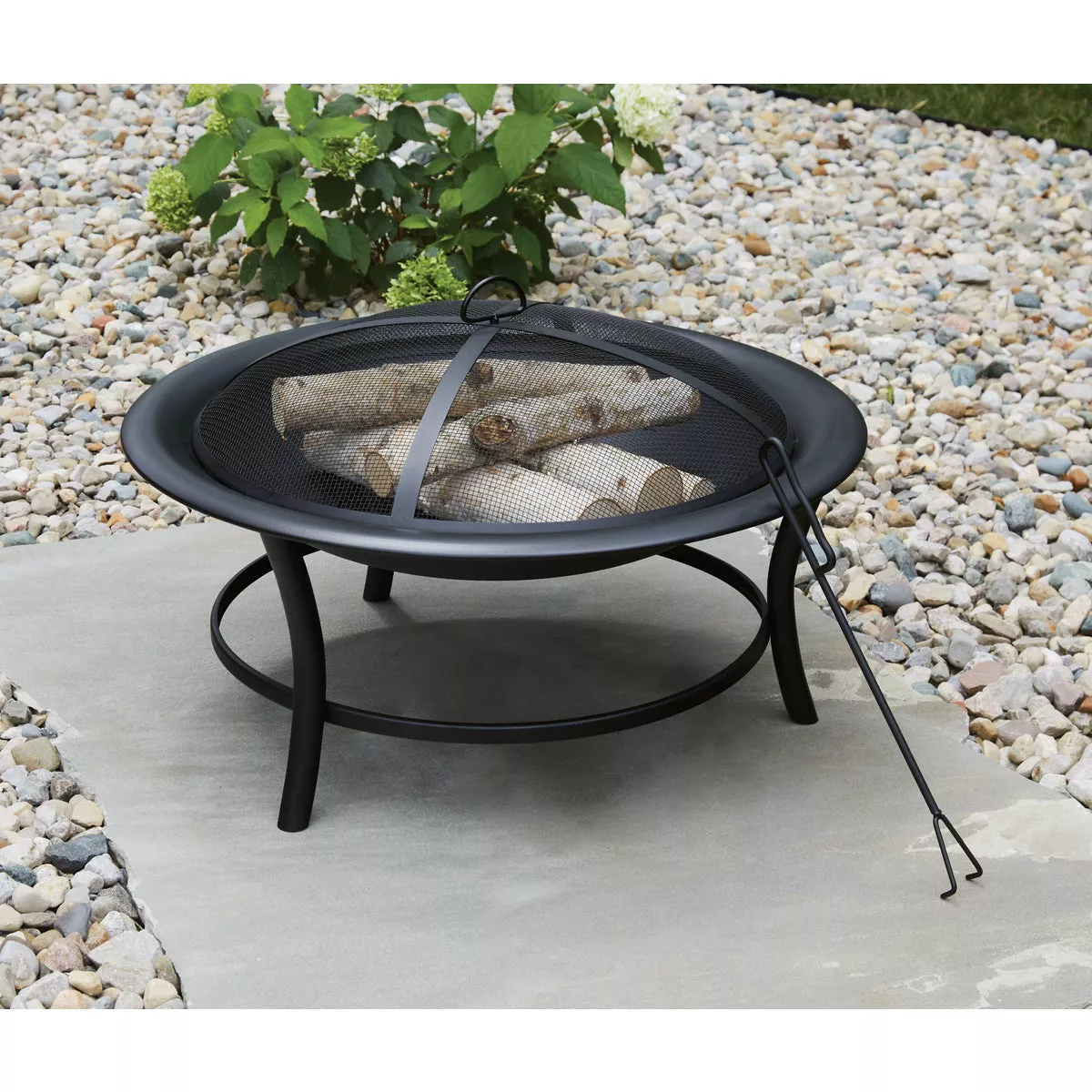 Outdoor Expressions 30 In. Round Steel Fire Pit - photo 3