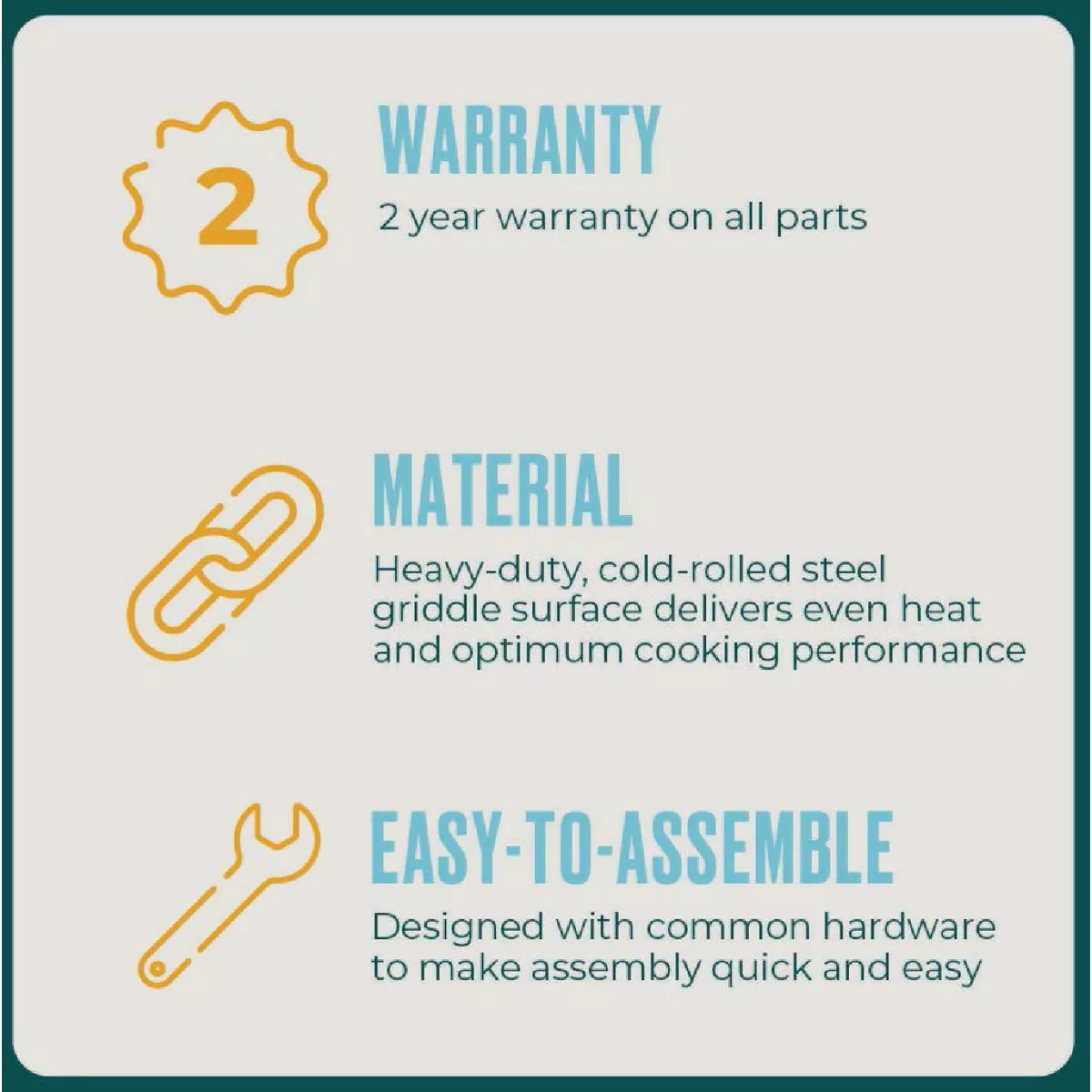 Char-Broil Performance Series 22 In. 2-Burner Propane Gas Griddle with Folding Cart - photo 4