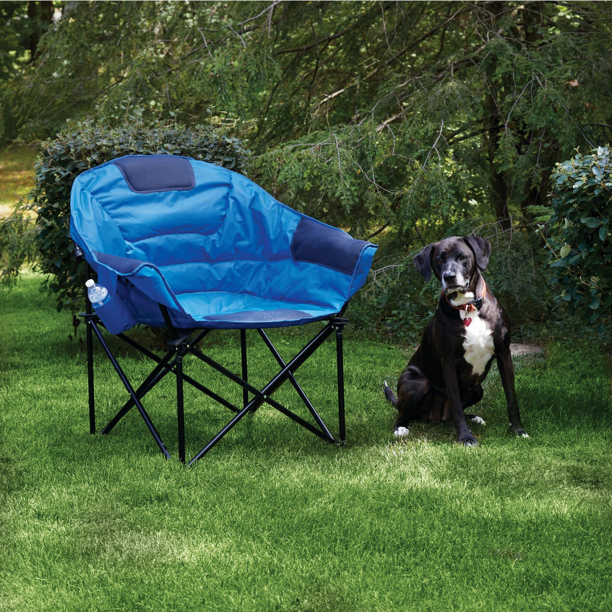 Outdoor Expressions Blue Polyester XL Club Chair Do it Best