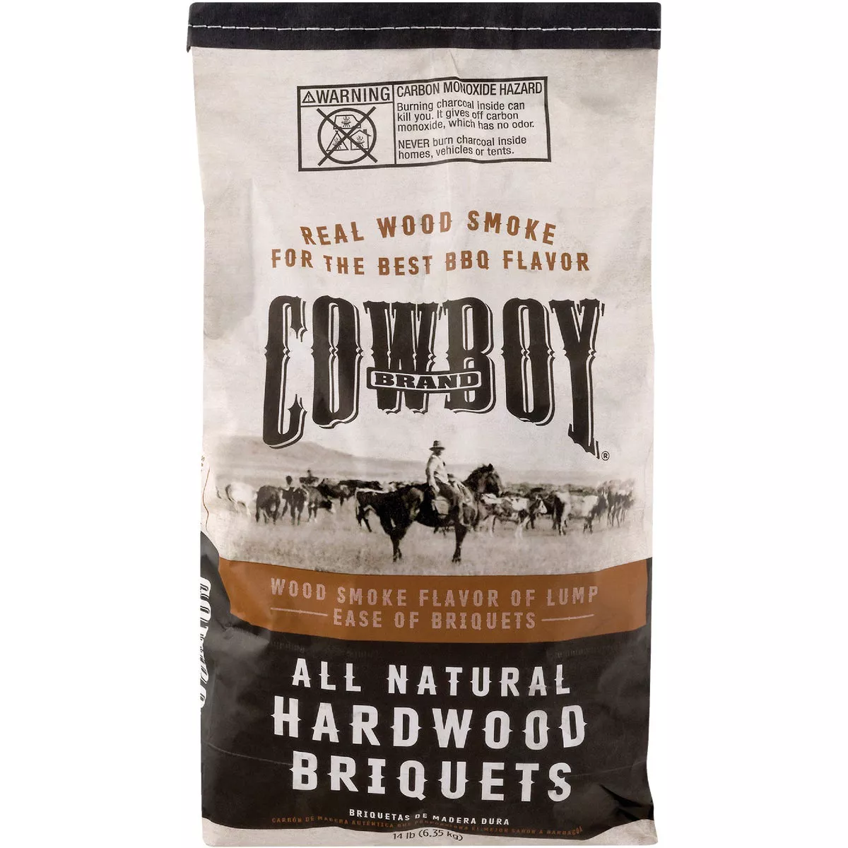 Cowboy 14 Lb. Natural Briquets Charcoal - photo 3