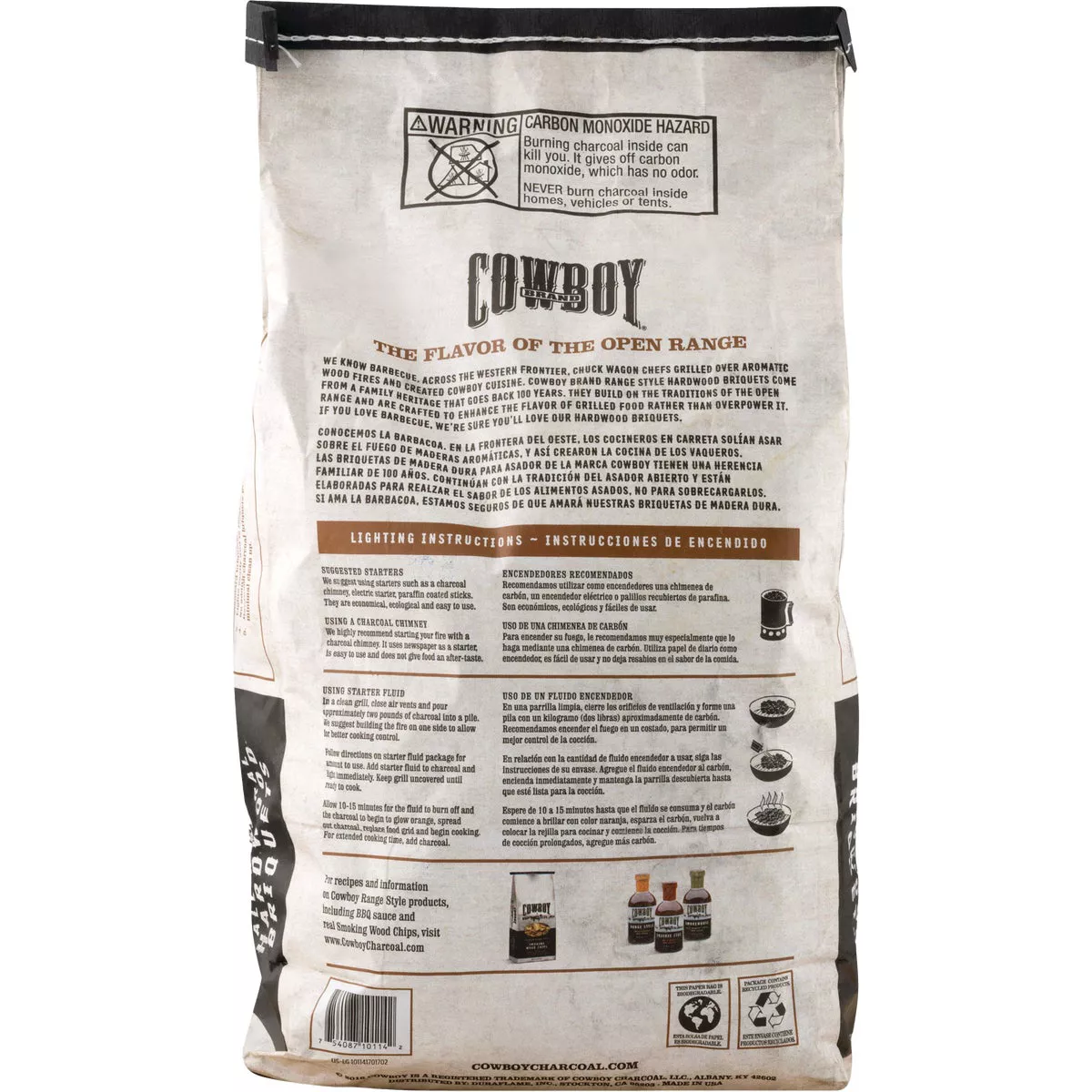 Cowboy 14 Lb. Natural Briquets Charcoal - photo 5