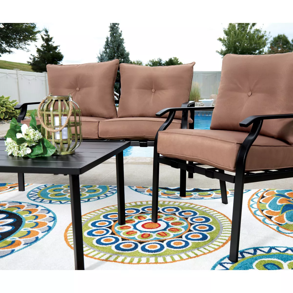 Outdoor Expressions Azure Brown Chat Set (4-Piece) - photo 7