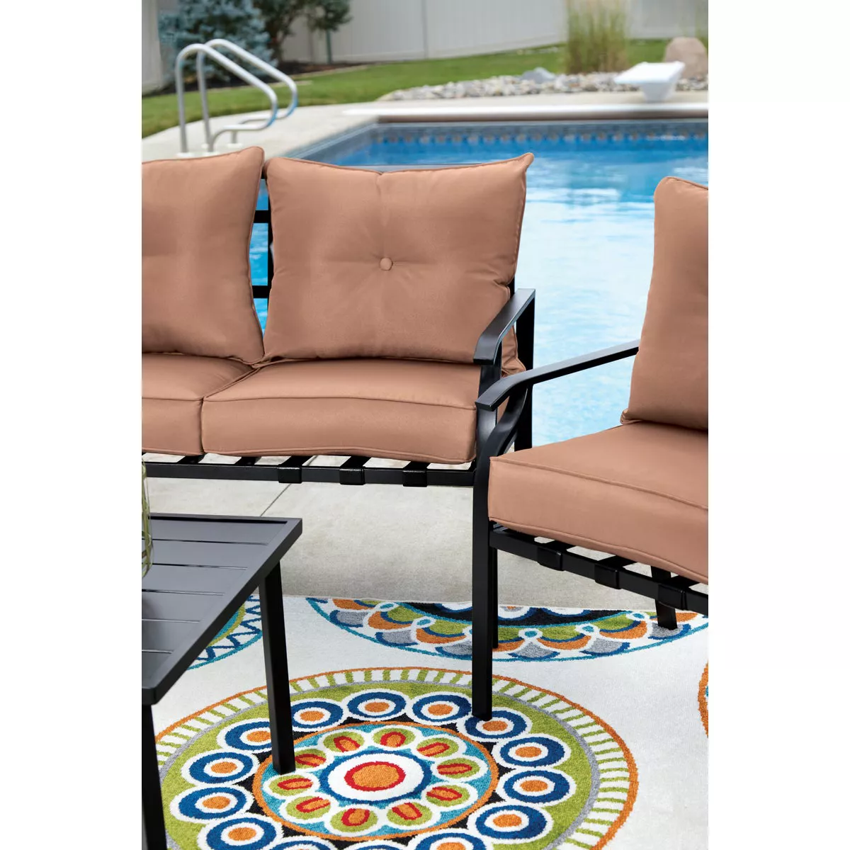 Outdoor Expressions Azure Brown Chat Set (4-Piece) - photo 9