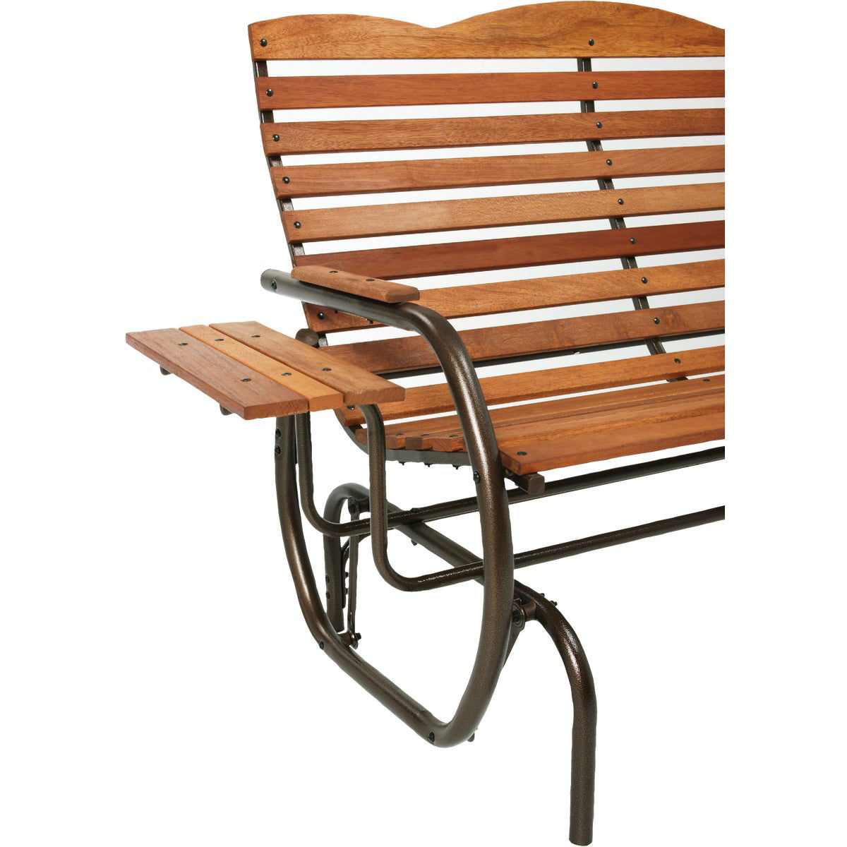 Jack Post Country Garden Taupe HiBack Glider with Trays Do it Best