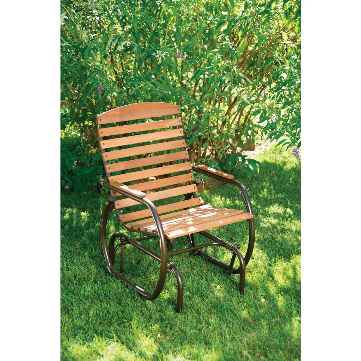 Jack Post Country Garden Taupe Hi-Back Glider Chair - photo 3