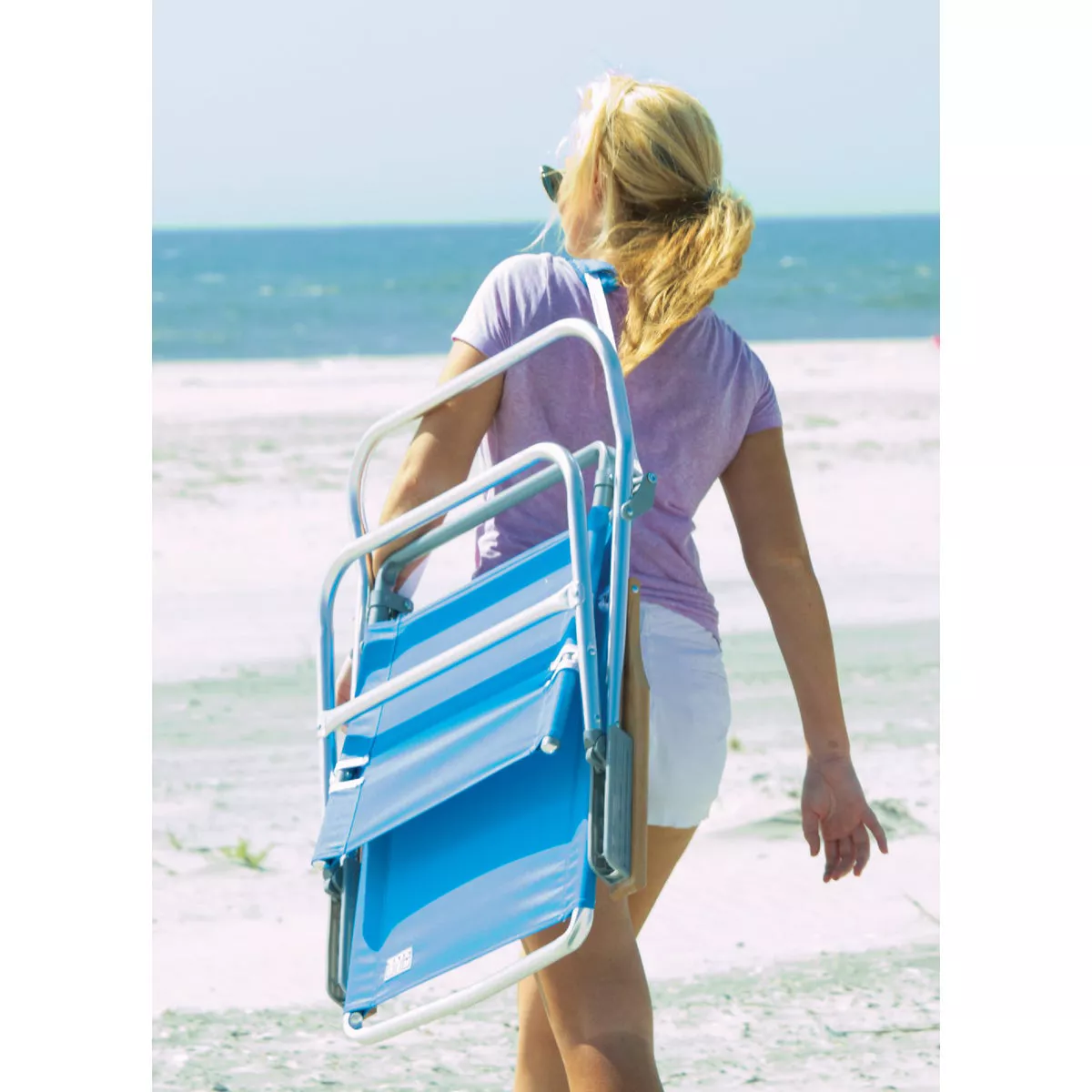 Rio Brands Beach Easy In-Easy Out 4-Position Assorted Colors Aluminum Folding Beach Chair - photo 5