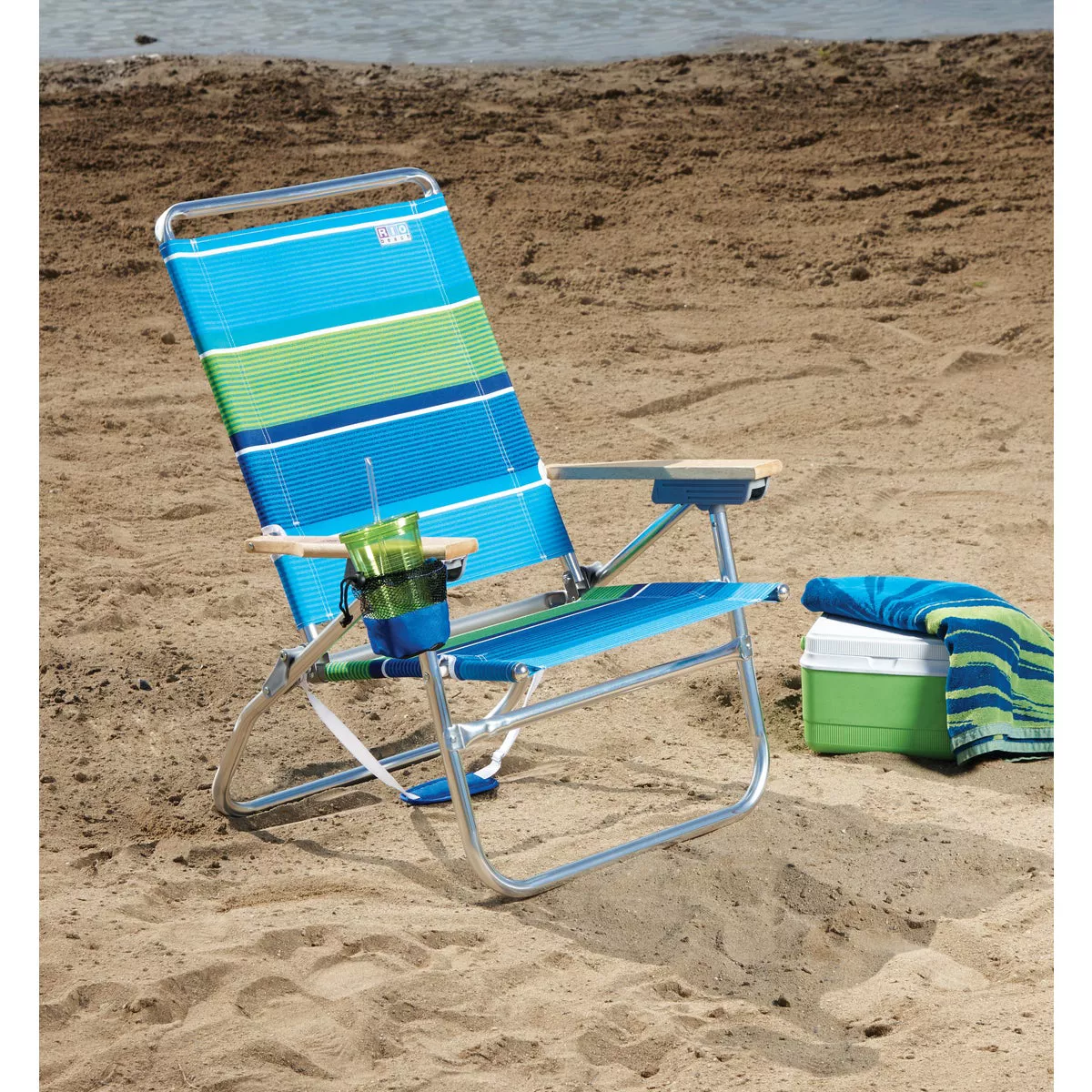 Rio Brands Beach Easy In-Easy Out 4-Position Assorted Colors Aluminum Folding Beach Chair - photo 8