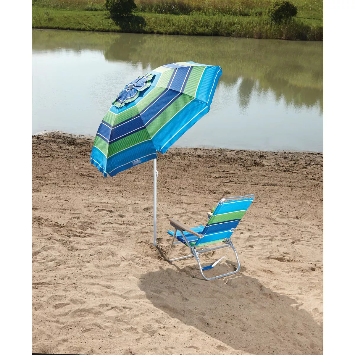 Rio Brands Beach Easy In-Easy Out 4-Position Assorted Colors Aluminum Folding Beach Chair - photo 9
