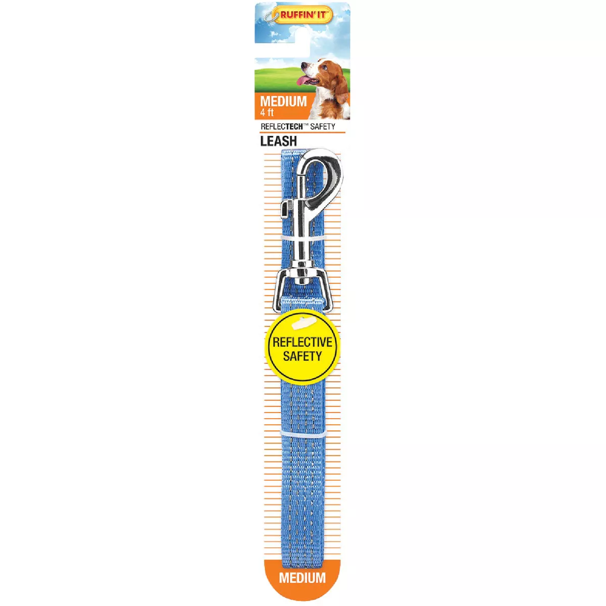 Westminster Pet Ruffin' it 4 Ft. Nylon Reflective High Visibility Medium Dog Leash - photo 2