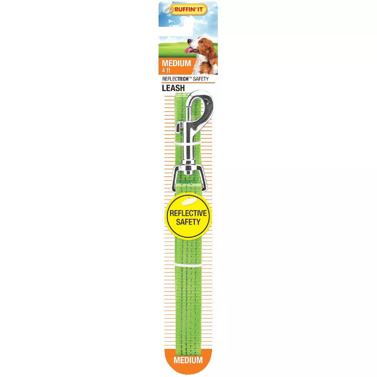 Westminster Pet Ruffin' it 4 Ft. Nylon Reflective High Visibility Medium Dog Leash - photo 5