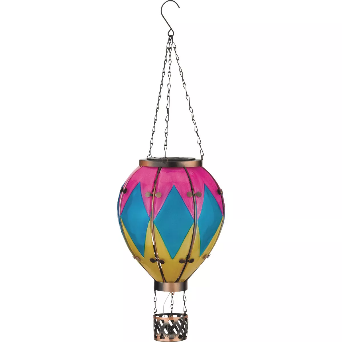 Regal Art & Gift Large Diamond Hot Air Balloon Solar Lantern