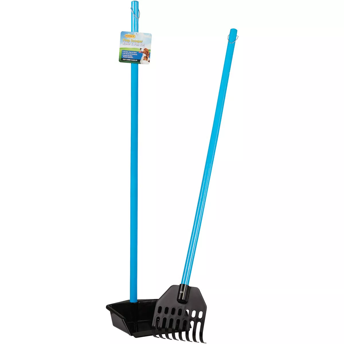 Westminster Pet Poop Patrol 37 In. Purple & Black Plastic Rake & Pan Pet Scooper - photo 3