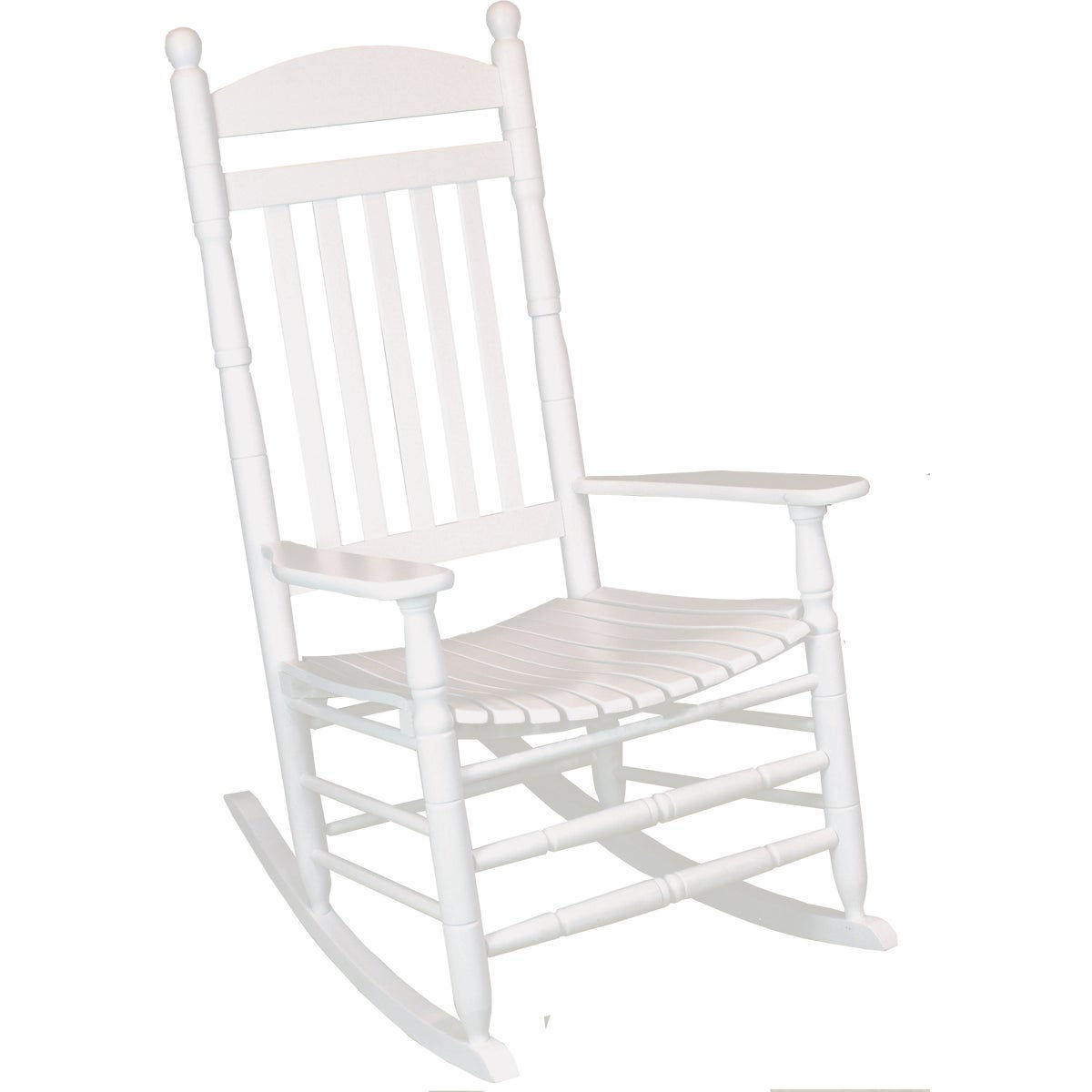 Hinkle Chair Company Cumberland 250 Flag Slat White Wood Rocking