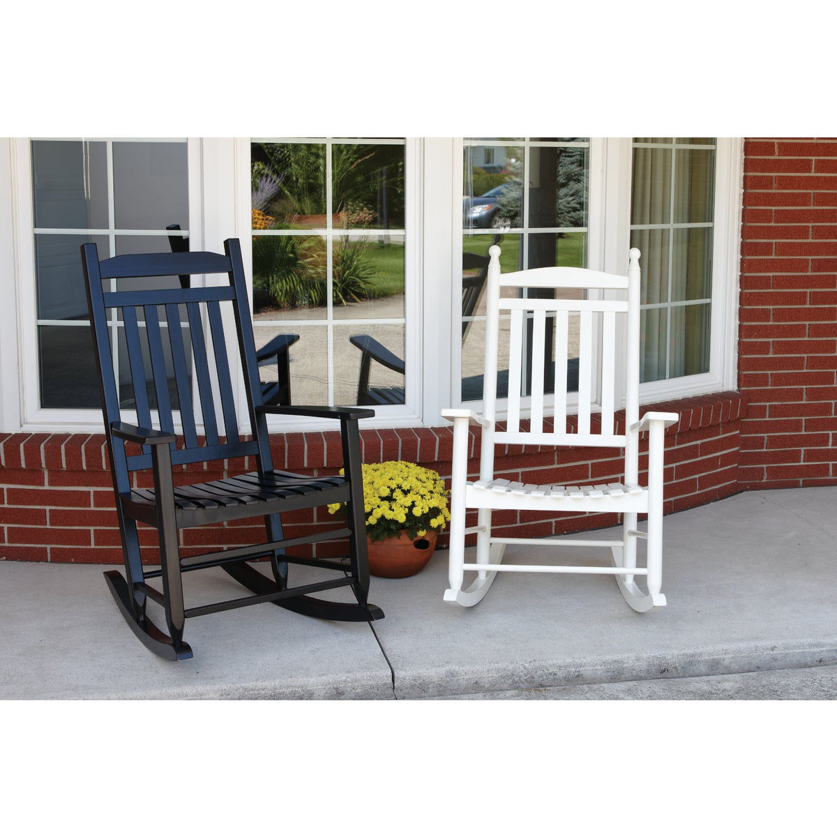 Knollwood Black Wood Mission Rocking Chair | Do it Best