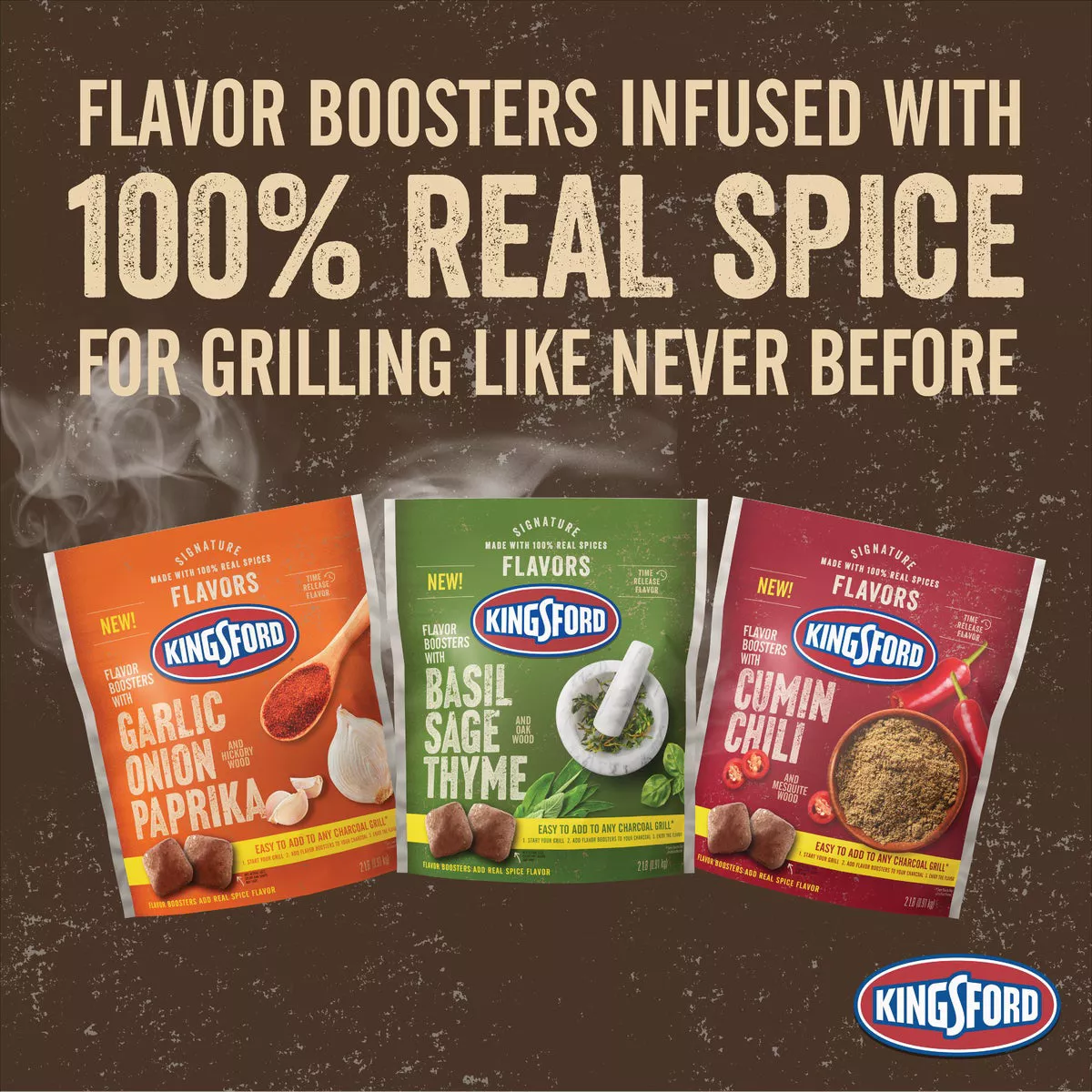Kingsford Signature Flavors 2 Lb. Garlic, Onion, Paprika Charcoal Flavor Booster - photo 5