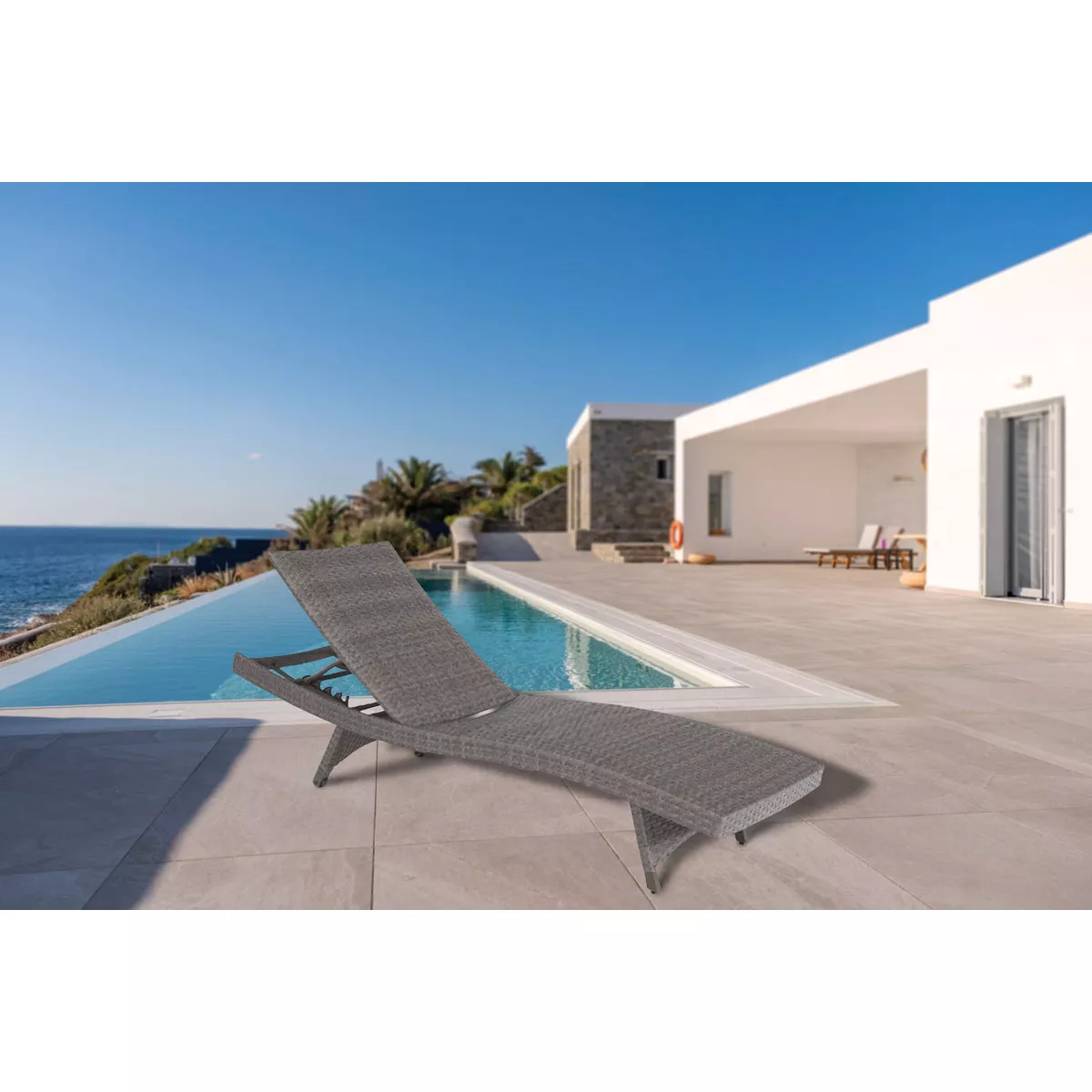 Pacific Casual Palm Aire Aluminum Frame Chaise Lounge - photo 2