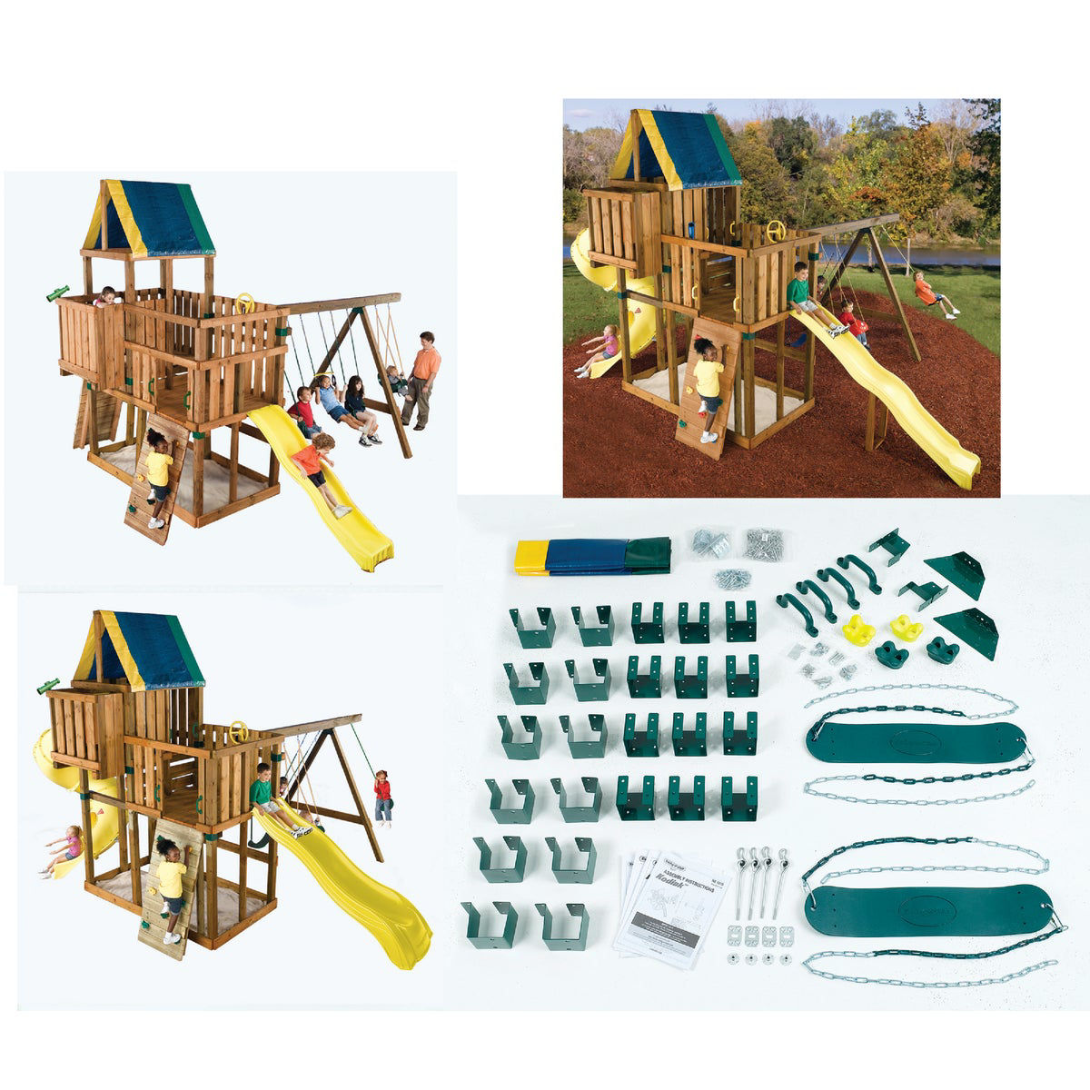 Swing N Slide Kodiak Custom DIY Playset Hardware Kit (Lumber and Slide