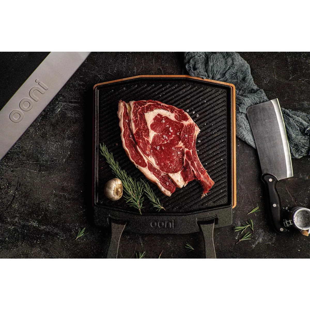 Ooni Cast Iron Dual-Sided Grizzler Plate - photo 9