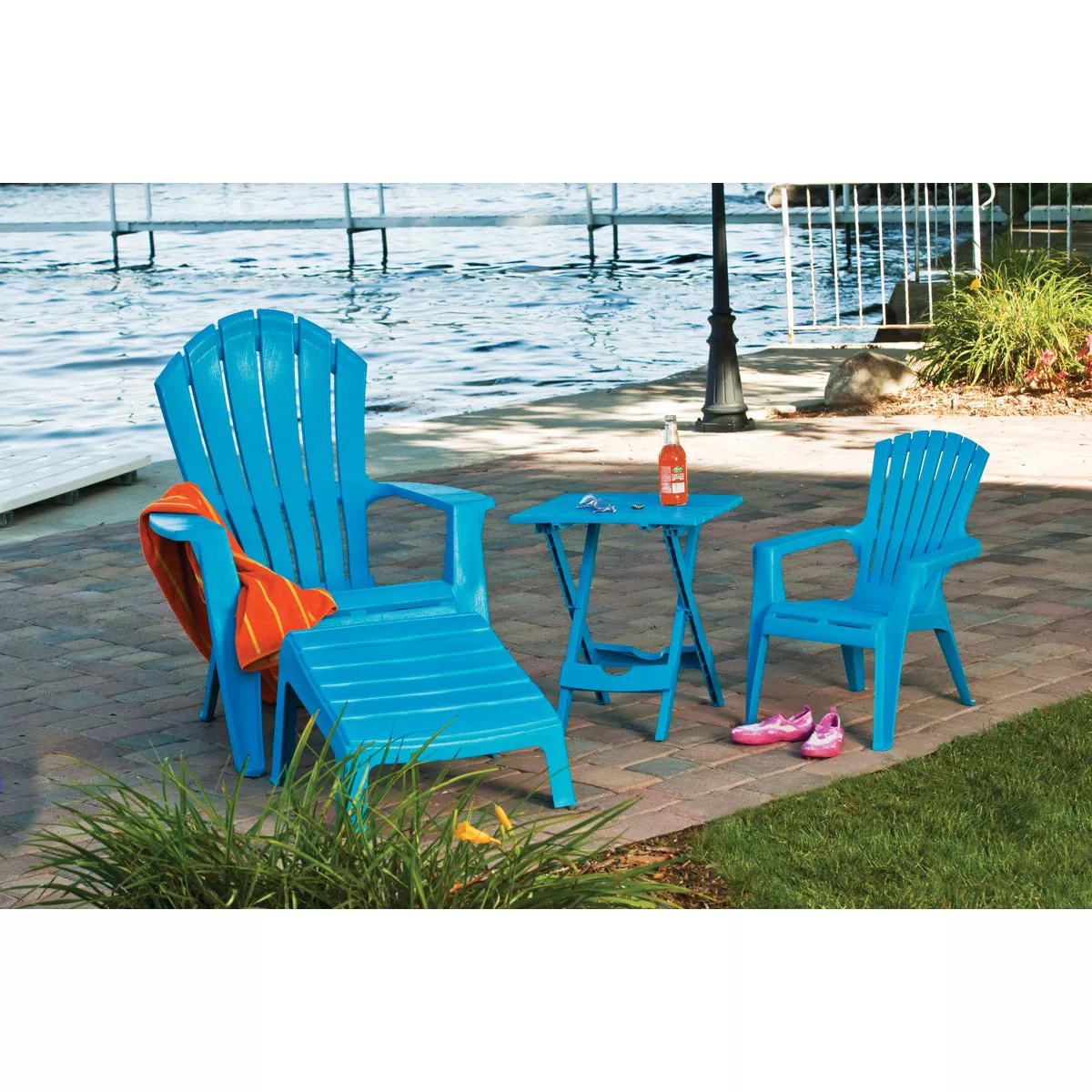 Adams RealComfort Pool Blue Resin Adirondack Chair - photo 4