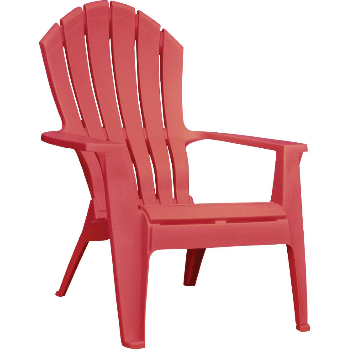 Adams RealComfort Cherry Red Resin Adirondack Chair Do it Best