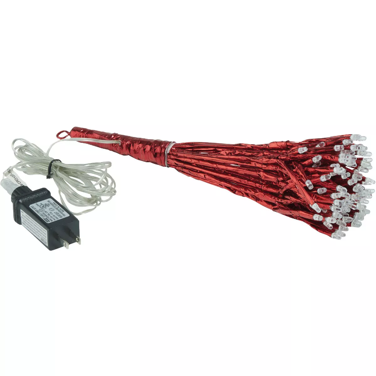 Alpine 10 In. LED 48-Bulb Red Hanging Twig Snowflake Ornament Light Decoration - photo 3
