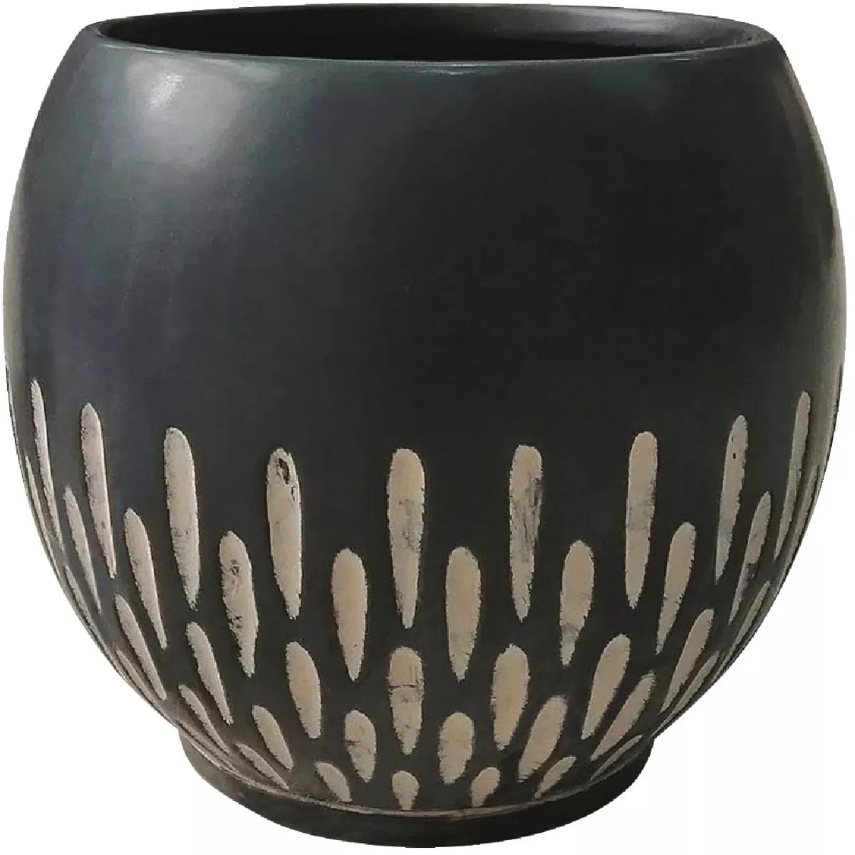 Southern Patio Ava 8 In. Ceramic Brown Planter