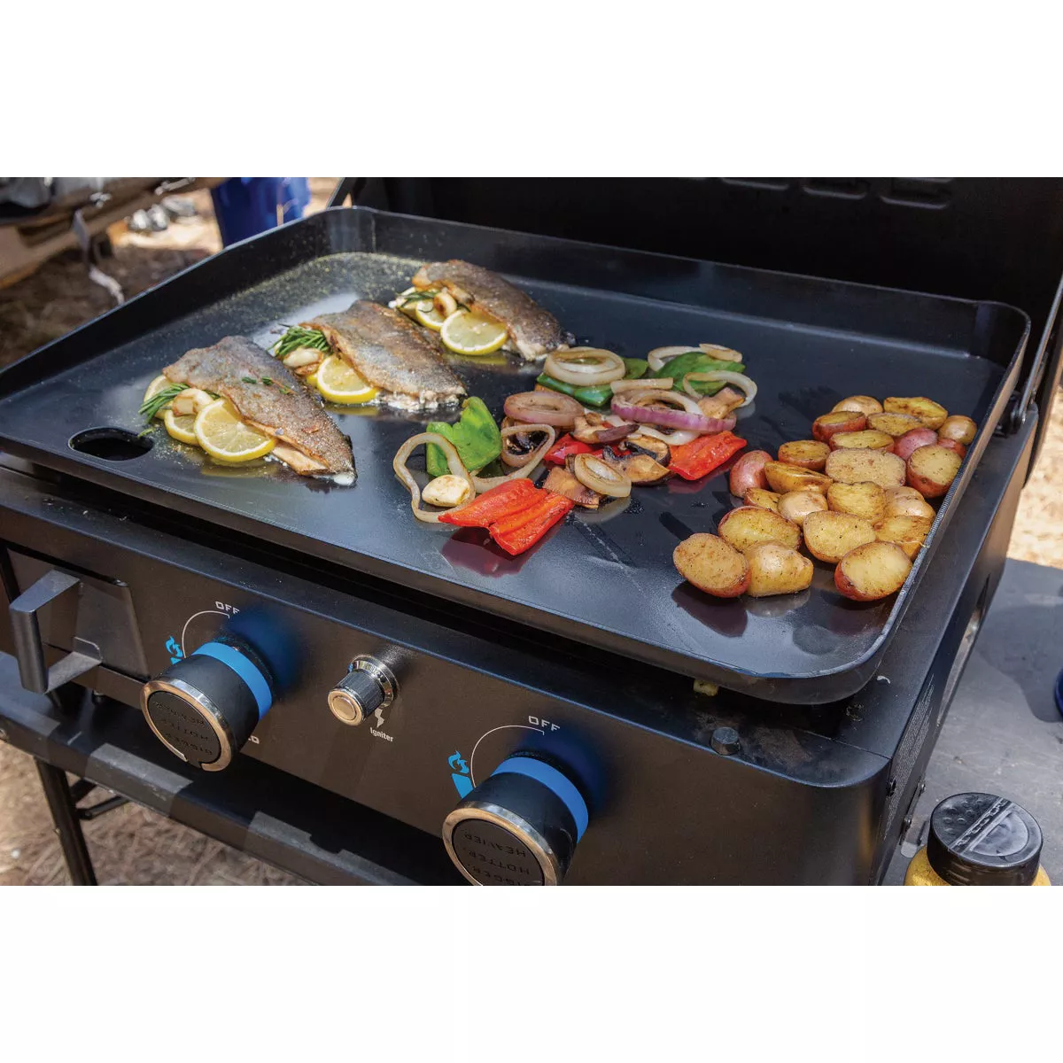 Pit Boss 2-Burner Black & Stainless Steel 26,000 BTU 421 Sq. In. Outdoor LP Gas Griddle - photo 4