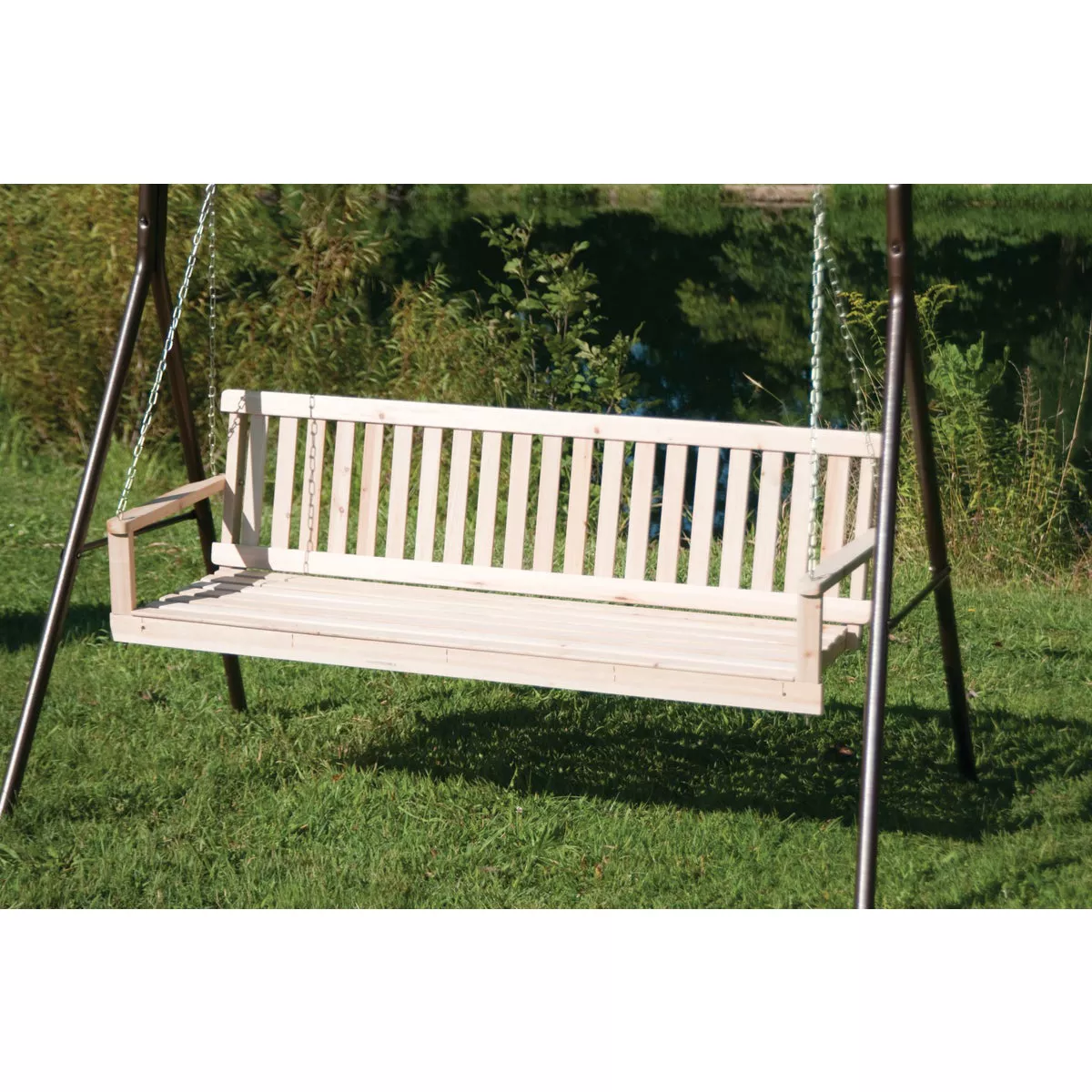 Jack Post Country Garden Steel 71-1/2 In. W. x 48 In. D. x 66-3/4 In. H. Brown Swing Frame - photo 5