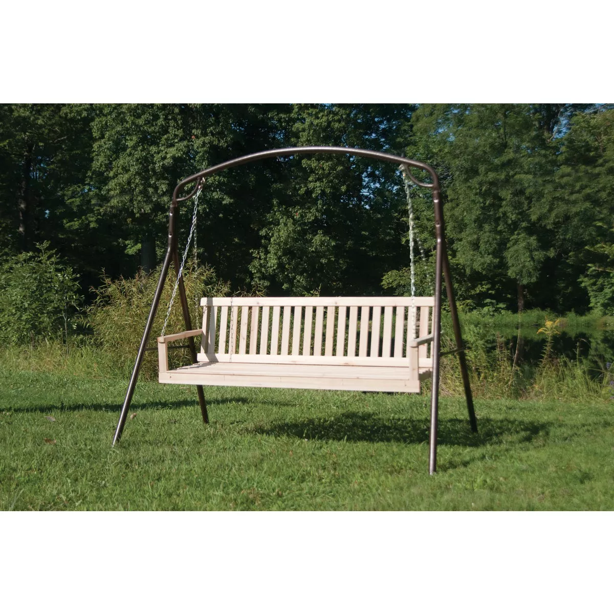 Jack Post Country Garden Steel 71-1/2 In. W. x 48 In. D. x 66-3/4 In. H. Brown Swing Frame - photo 6
