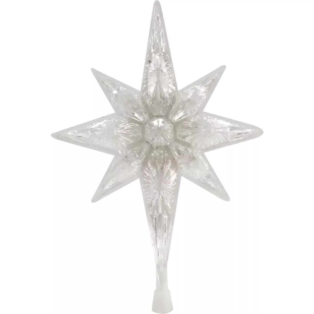 Alpine Transparent LED 11 In. Star Christmas Tree Topper