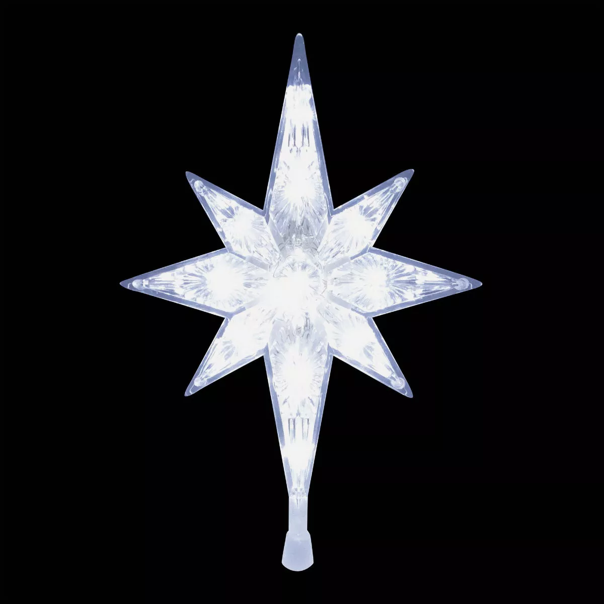 Alpine Transparent LED 11 In. Star Christmas Tree Topper - photo 3