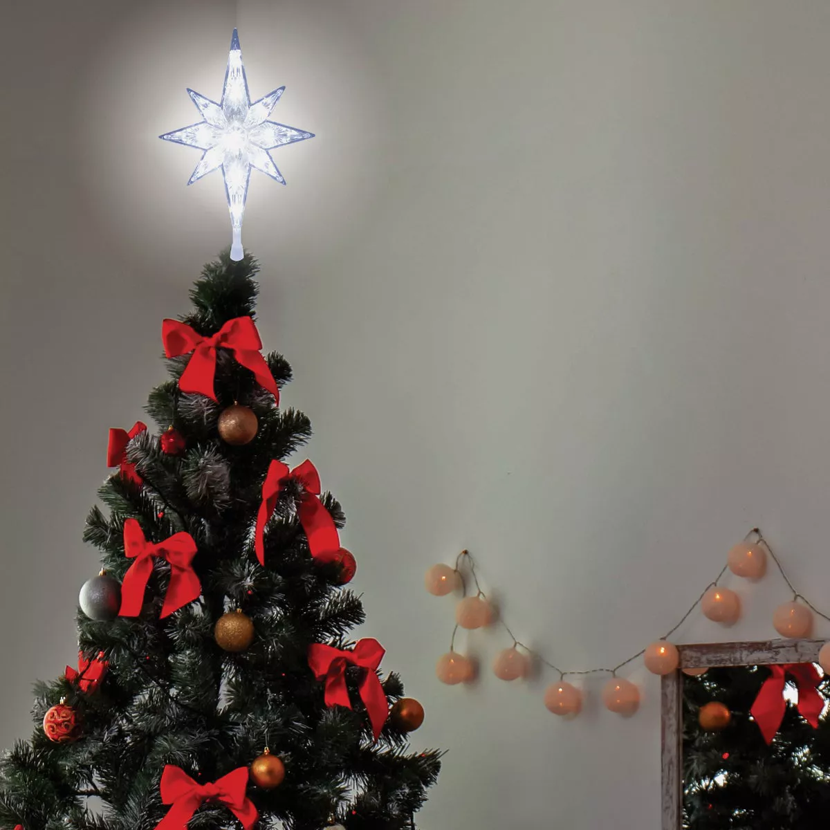 Alpine Transparent LED 11 In. Star Christmas Tree Topper - photo 2