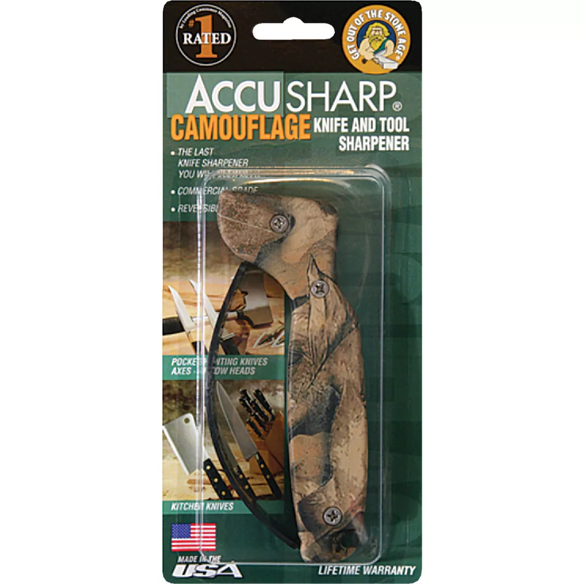 AccuSharp Groove Diamond-Honed Carbide Blade Camouflage Knife & Tool Sharpener - photo 3