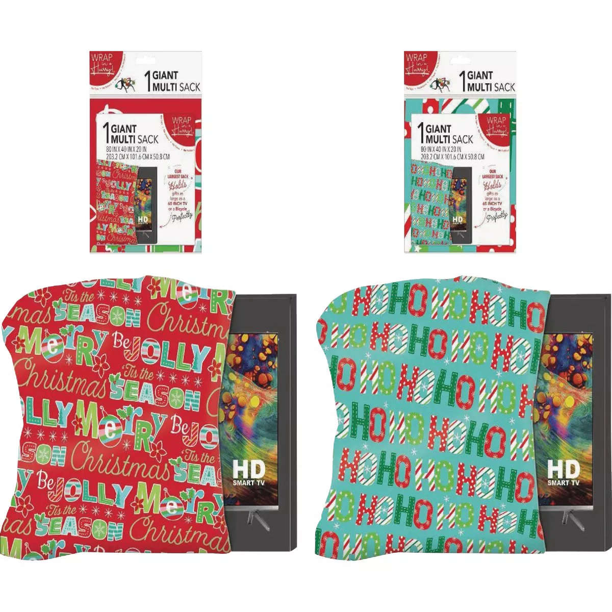 Paper Images 80 In. x 40 In. x 20 In. Plastic Gift Sack