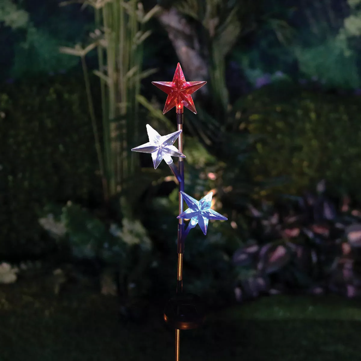 Alpine 34 In. H. Patriotic Solar Stake Light - photo 3