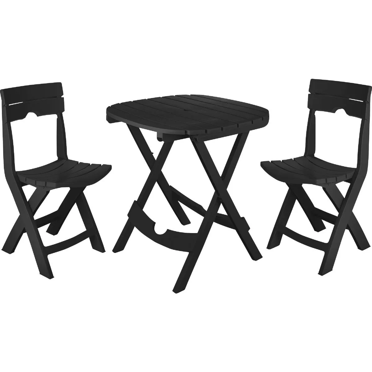 Keter Black Quick-Fold Cafe Set