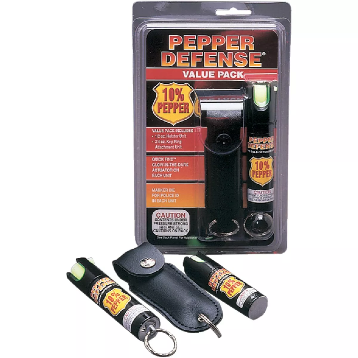 Pepper Defense 10% Pepper Value Pack Black Self-Defense Spray