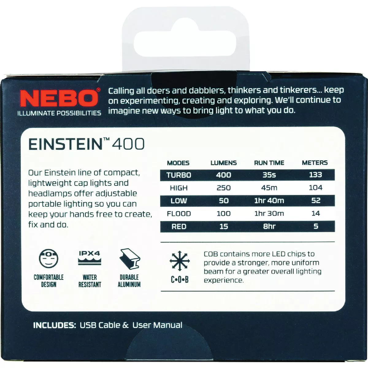 Nebo Einstein 400 Lm. LED Rechargeable Headlamp - photo 3